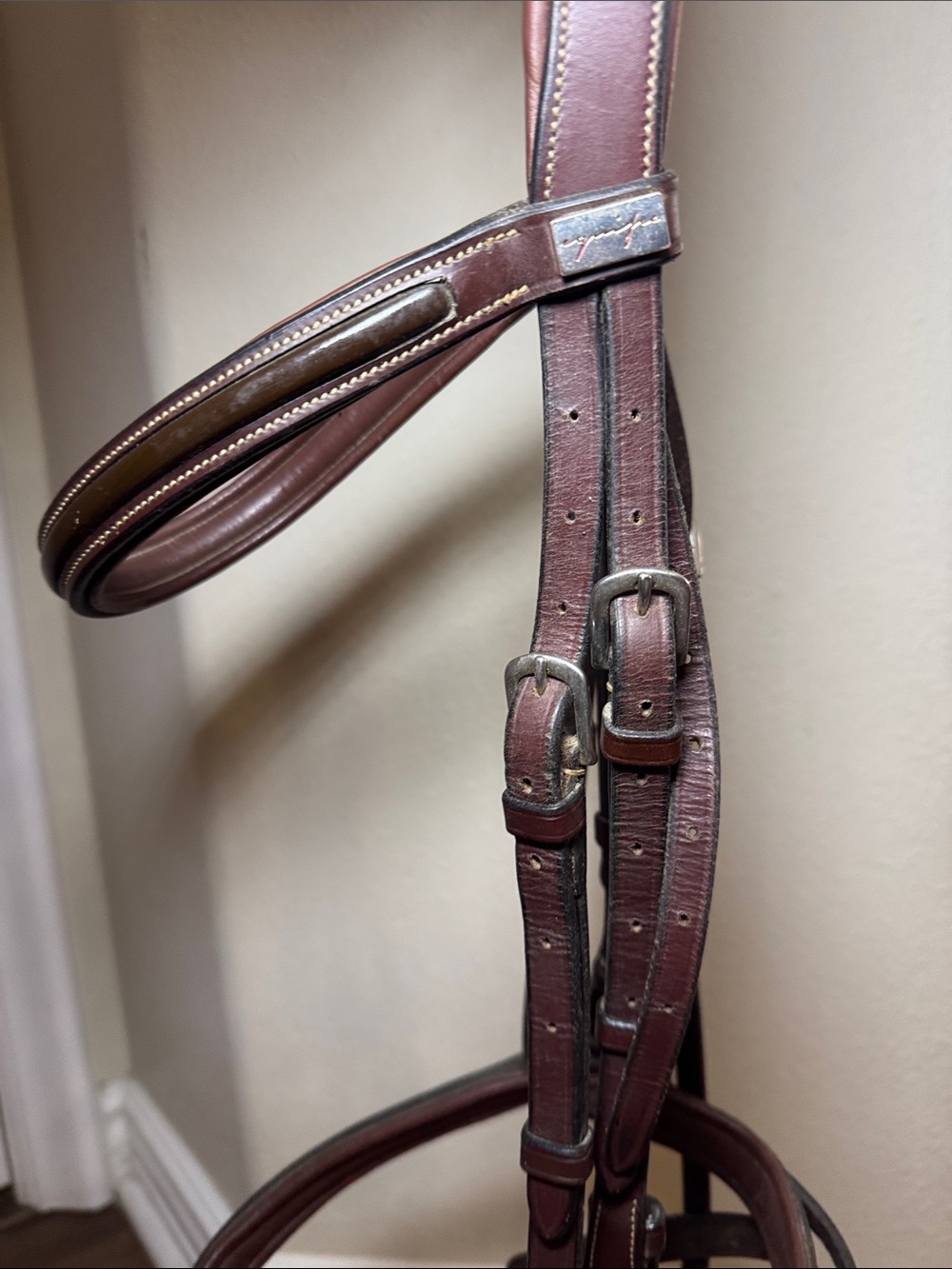 🐴 Equipe Full/Horse Bridle w/Patent Leather Accents. 🐴 - Picture 4 of 9